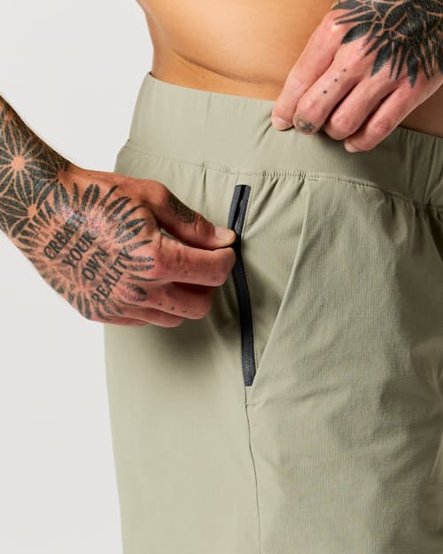 on model image of Sevens Sport Short Unlined - 5"
