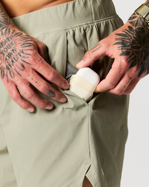 on model image of Sevens Sport Short Unlined - 5"