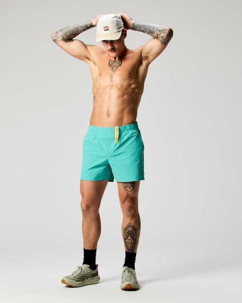 on model image of Sevens Sport Short Unlined - 5"