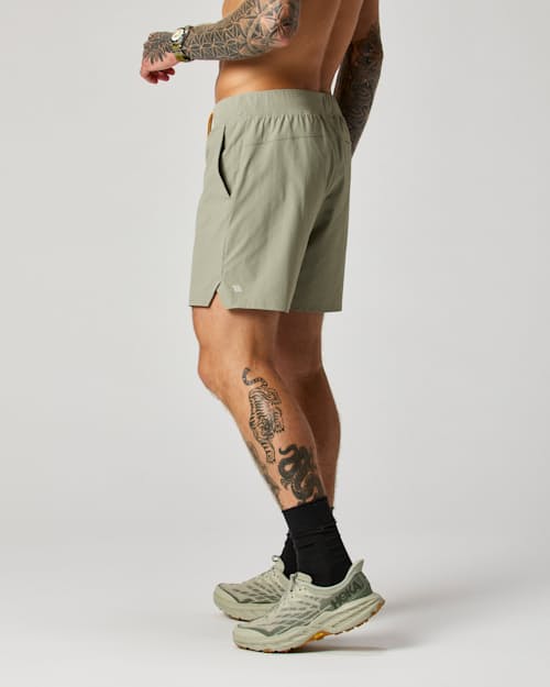 on model image of Sevens Sport Short Unlined - 7"