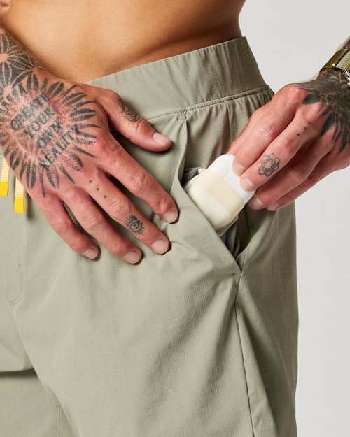 on model image of Sevens Sport Short Unlined - 7"