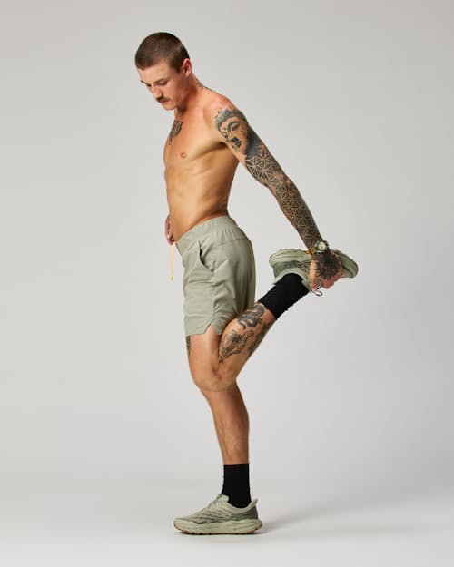 on model image of Sevens Sport Short Unlined - 7"