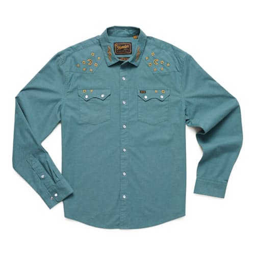 laydown image of Crosscut Deluxe Snapshirt