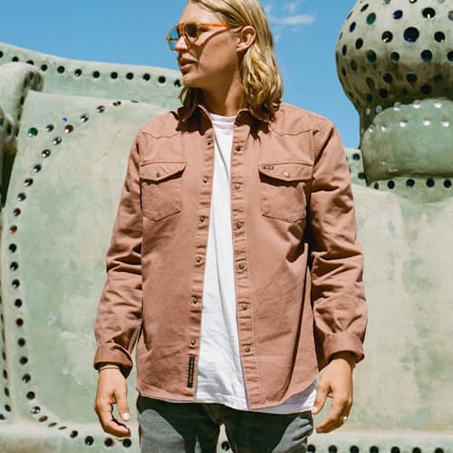 lifestyle image of Sawhorse Workshirt