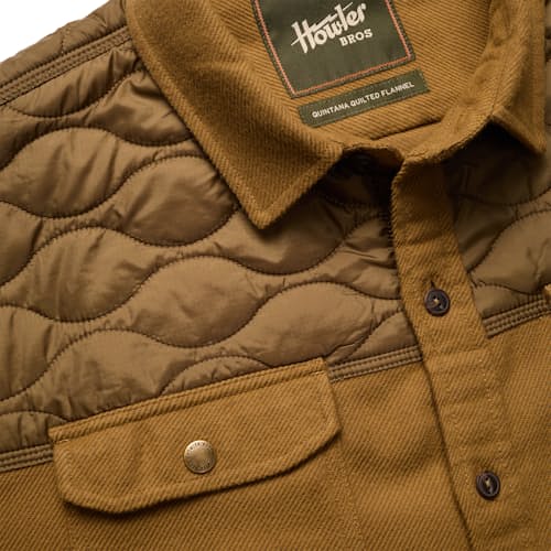 laydown detail image of Quintana Quilted Flannel