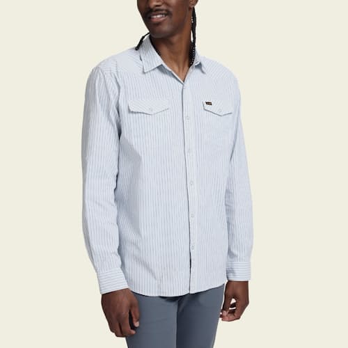 on model image of H Bar B Tech Longsleeve