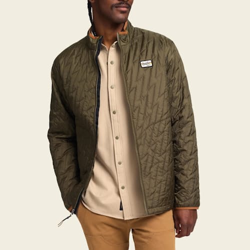 on model image of Voltage Quilted Jacket