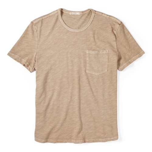 laydown image of Vintage Heavy Slub Pocket T-Shirt