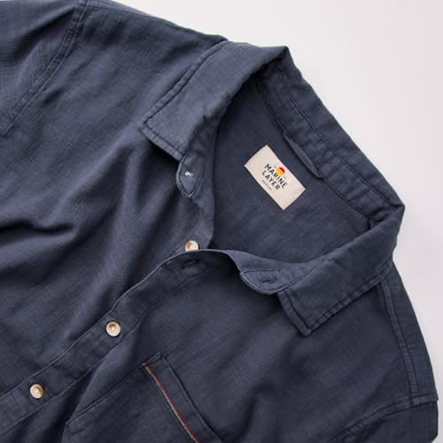 laydown detail image of Classic Stretch Selvage Short Sleeve Shirt