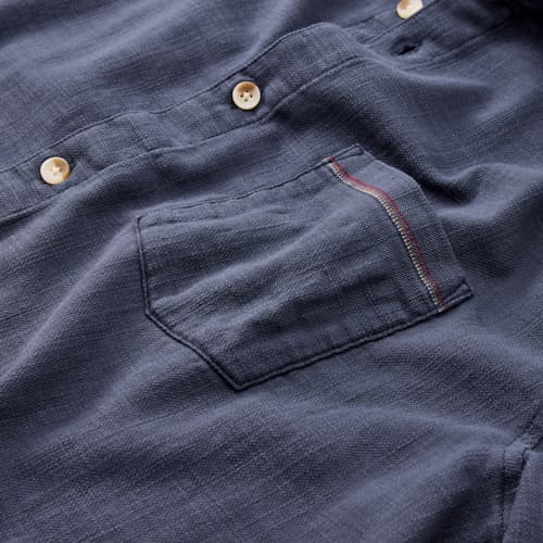 laydown detail image of Classic Stretch Selvage Short Sleeve Shirt