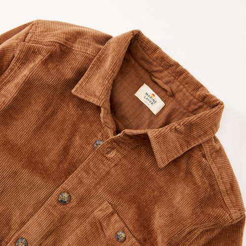 laydown detail image of Max Broken In Corduroy Overshirt