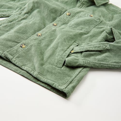 laydown detail image of Max Broken In Corduroy Overshirt