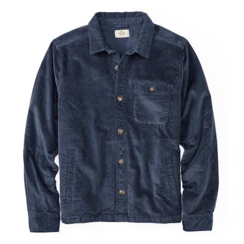 laydown image of Max Broken In Corduroy Overshirt