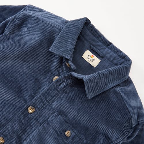 laydown detail image of Max Broken In Corduroy Overshirt