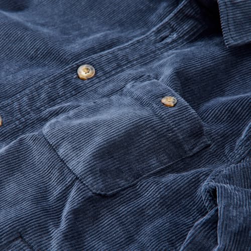 laydown detail image of Max Broken In Corduroy Overshirt
