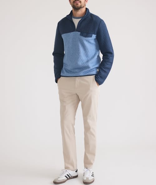on model image of Corbet Pullover