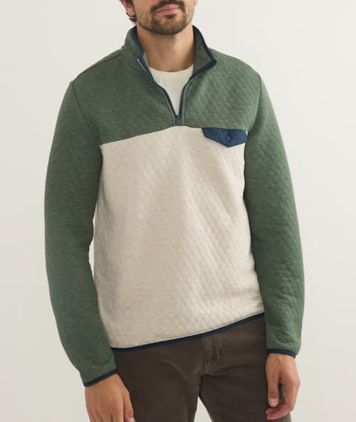 on model image of Corbet Pullover