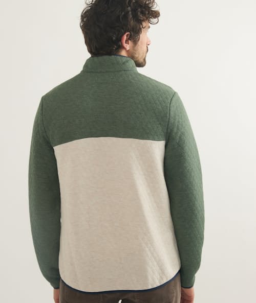on model image of Corbet Pullover