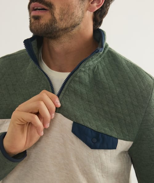 on model image of Corbet Pullover