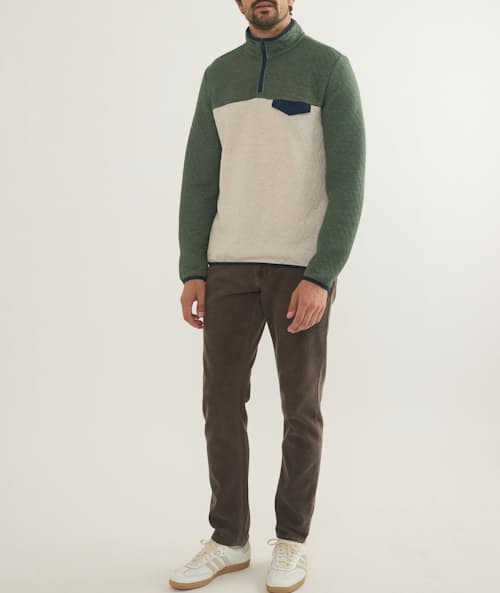 on model image of Corbet Pullover