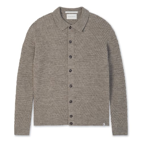laydown image of Hampton Soft Washed Cardigan