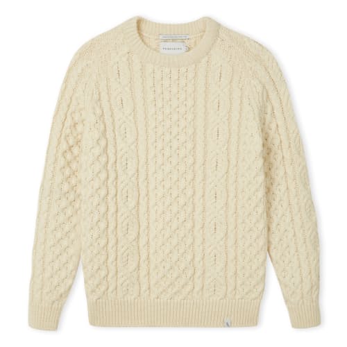laydown image of Hudson Aran Jumper