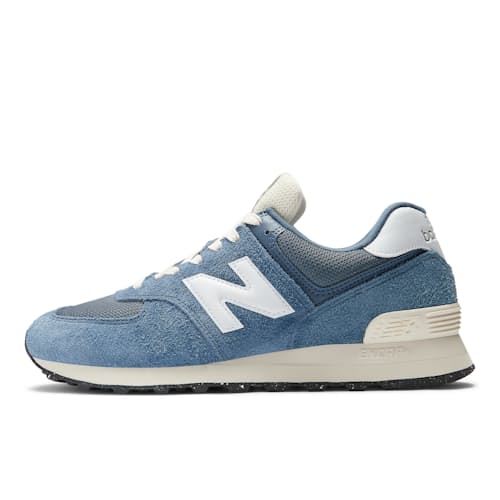 laydown image of 574 Suede and Mesh Sneaker