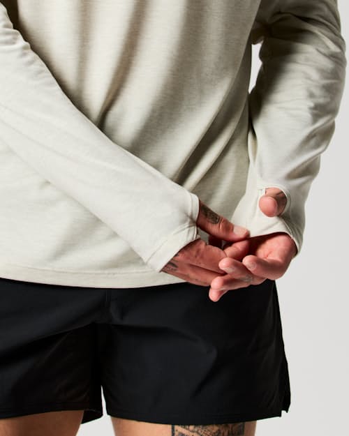 on model image of Sol Performance Hoodie
