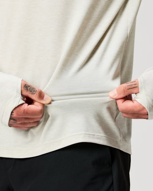 on model image of Sol Performance Hoodie