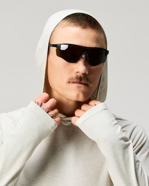 on model image of Sol Performance Hoodie