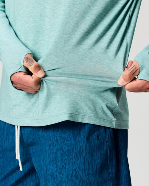 on model image of Sol Performance Hoodie