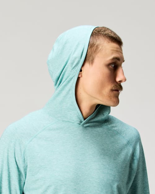 on model image of Sol Performance Hoodie