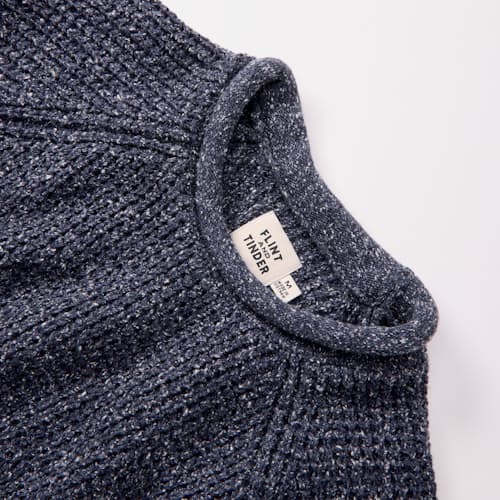 laydown detail image of Recycled Cotton Headlands Rollneck Sweater