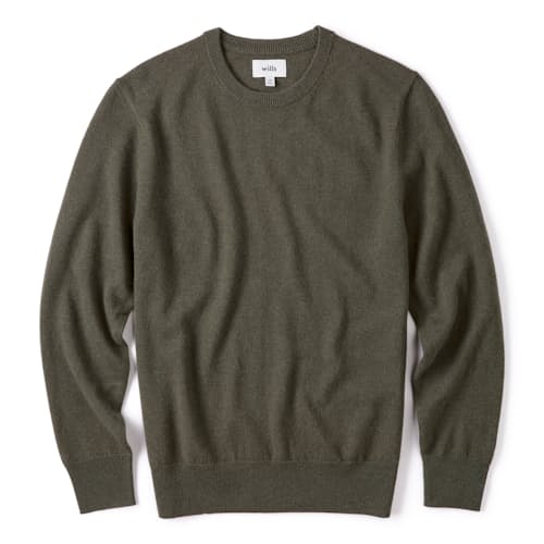 laydown image of Classic Cashmere Crewneck Sweater