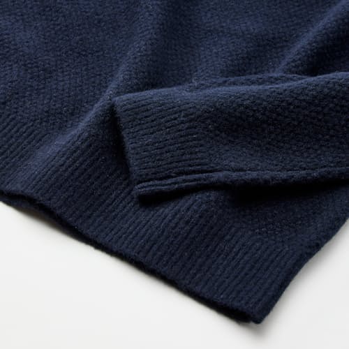 laydown detail image of Textured Crewneck Sweater