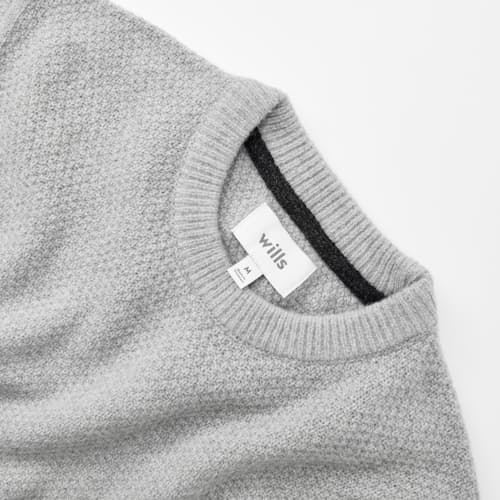 laydown detail image of Textured Crewneck Sweater