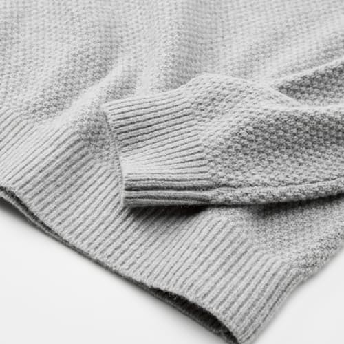 laydown detail image of Textured Crewneck Sweater