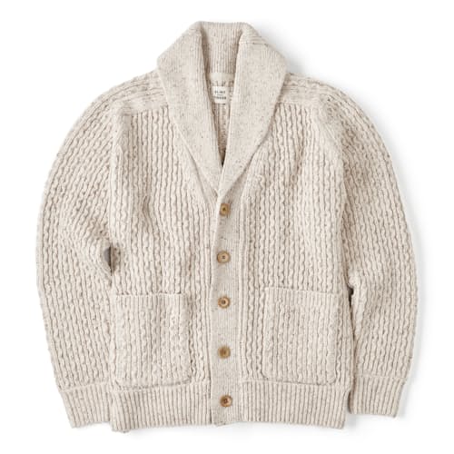 laydown image of Recycled Cotton Headlands Cardigan Sweater
