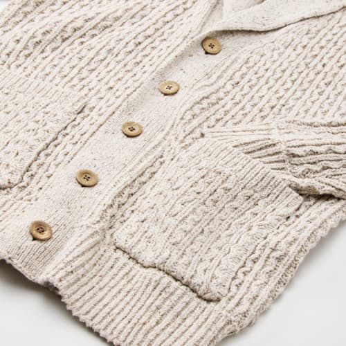 laydown detail image of Recycled Cotton Headlands Cardigan Sweater