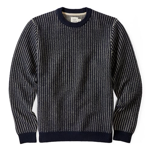 laydown image of Nordic Wool Crewneck Sweater