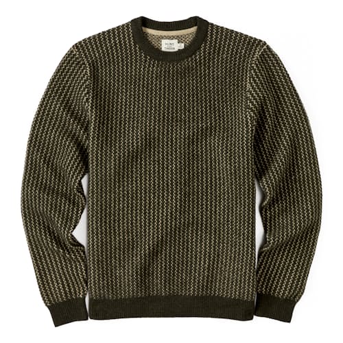 laydown image of Nordic Wool Crewneck Sweater