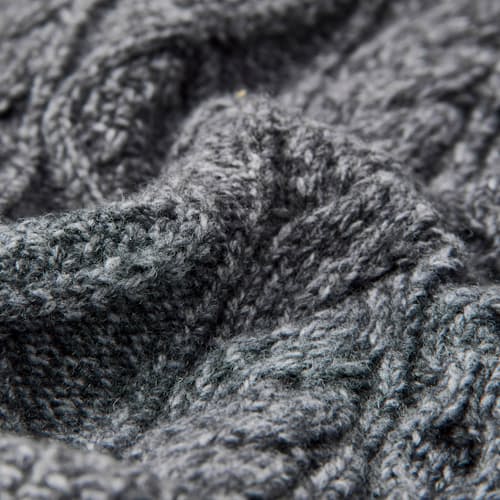 laydown detail image of Aran Cable Knit Cardigan Sweater