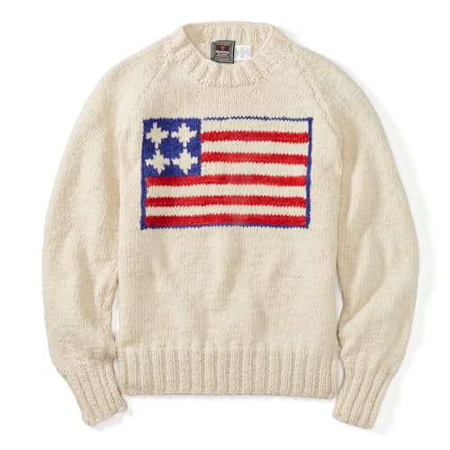 laydown image of Flag Pullover