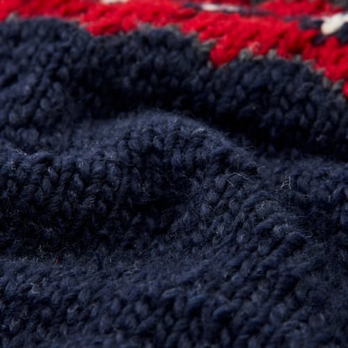 laydown detail image of Hand-Knit Fair Isle Merino Wool Sweater