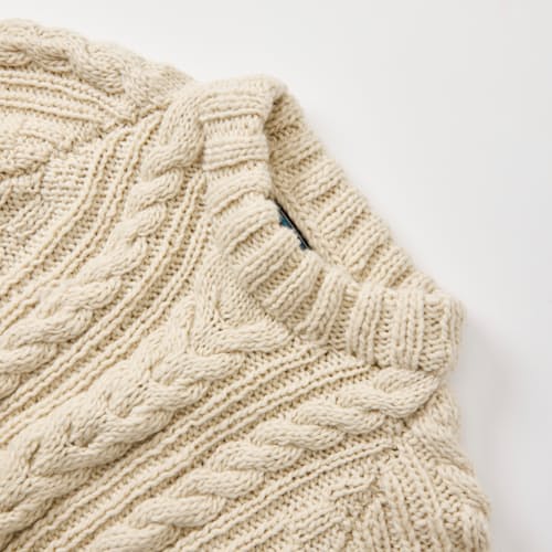 laydown detail image of Fisherman Pullover