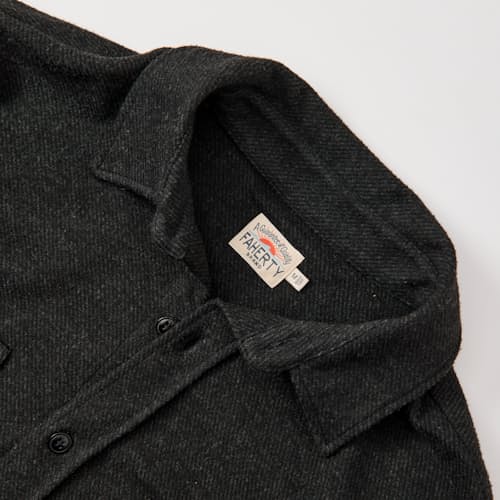 laydown detail image of Legend Sweater Flannel Shirt