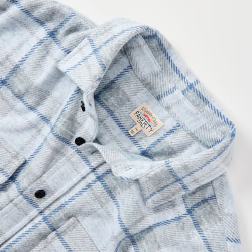 laydown detail image of Legend Sweater Flannel Shirt