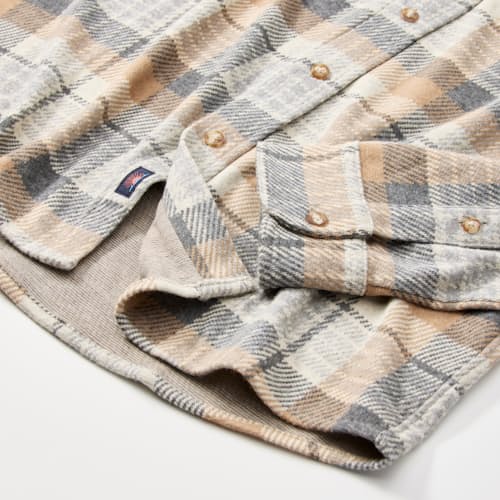 laydown detail image of Legend Sweater Flannel Shirt