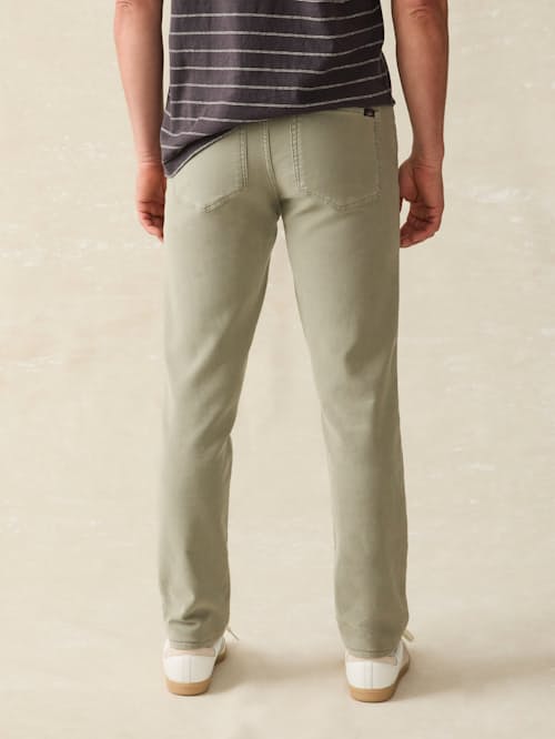 on model image of Stretch Terry 5-Pocket Pant