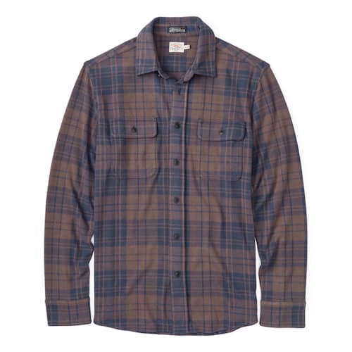 laydown image of Legend Sweater Flannel Shirt